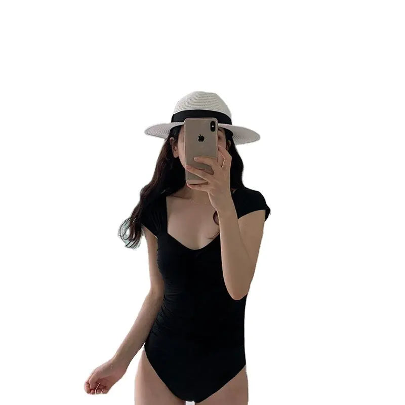 Korean bikini Cover Belly Slimming Small Breast Conservative Swimwear