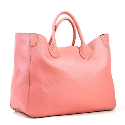 Genuine Leather Oversize Tote Bag for Women