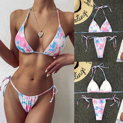 Women's Tie-Dye Micro Bikini Set