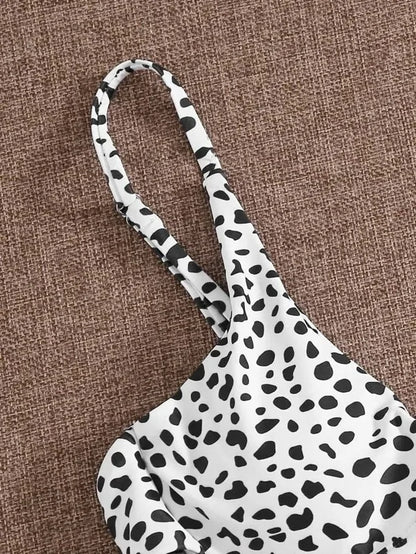 Leopard Print Cut Out Underwire High Waist Bikini