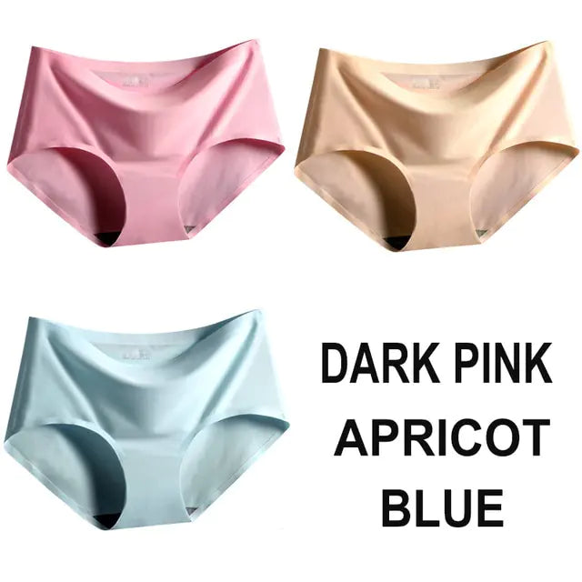 Panties Satin Silk Female Underwear