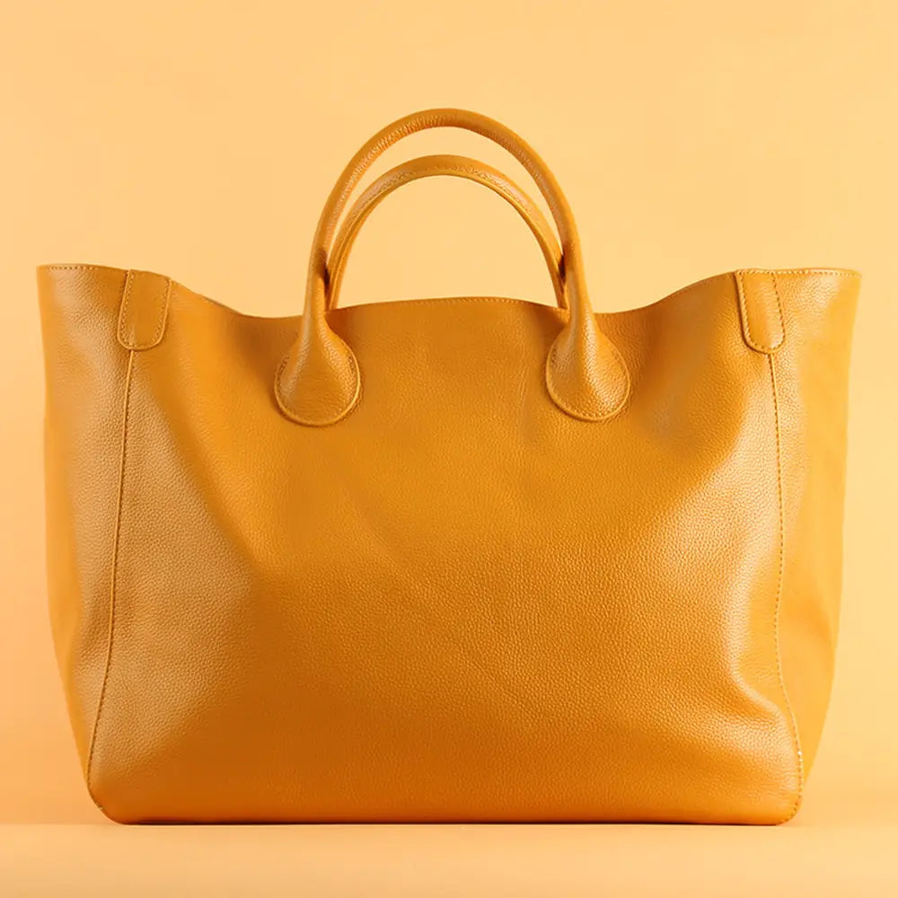 Genuine Leather Oversize Tote Bag for Women